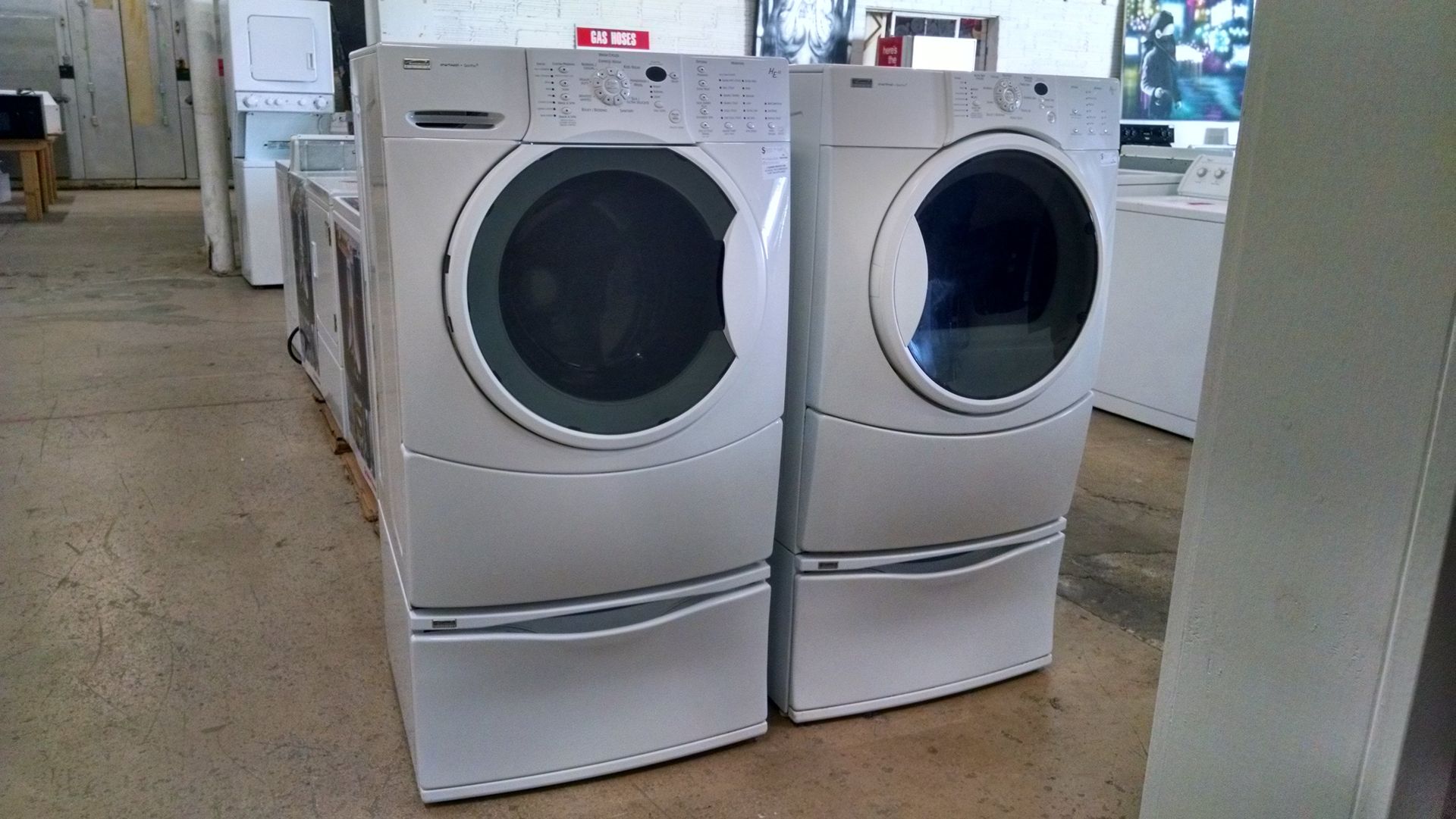Kenmore frontload washer dryer set
