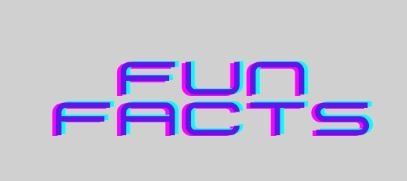 The word fun facts is written in purple and blue on a gray background.