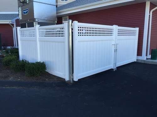 Vinyl Fence within Part of the House — Fences in Springfield, MA Vinyl Fence within Part of the House — Fences in Springfield, MA