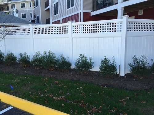 High Vinyl Fence — Fences in Springfield, MA High Vinyl Fence — Fences in Springfield, MA