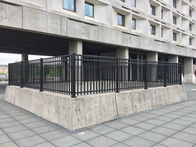 Aluminum Fence Side Angle — Fences in Springfield, MA