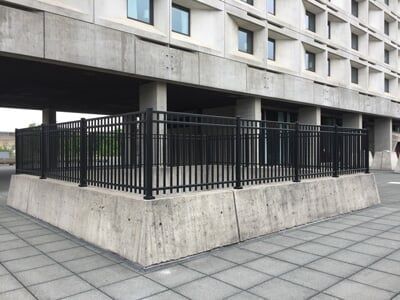 Aluminum Fence parking lot — Fences in Springfield, MA