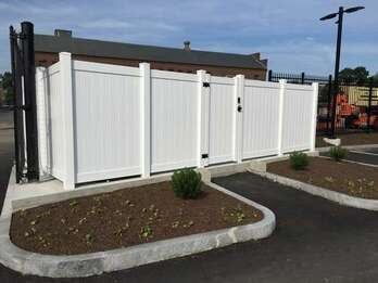 High Vinyl Fence — Fences in Springfield, MA High Vinyl Fence — Fences in Springfield, MA