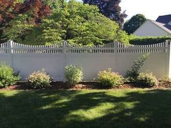 Vinyl in the Garden — Fences in Springfield, MA Vinyl in the Garden — Fences in Springfield, MA