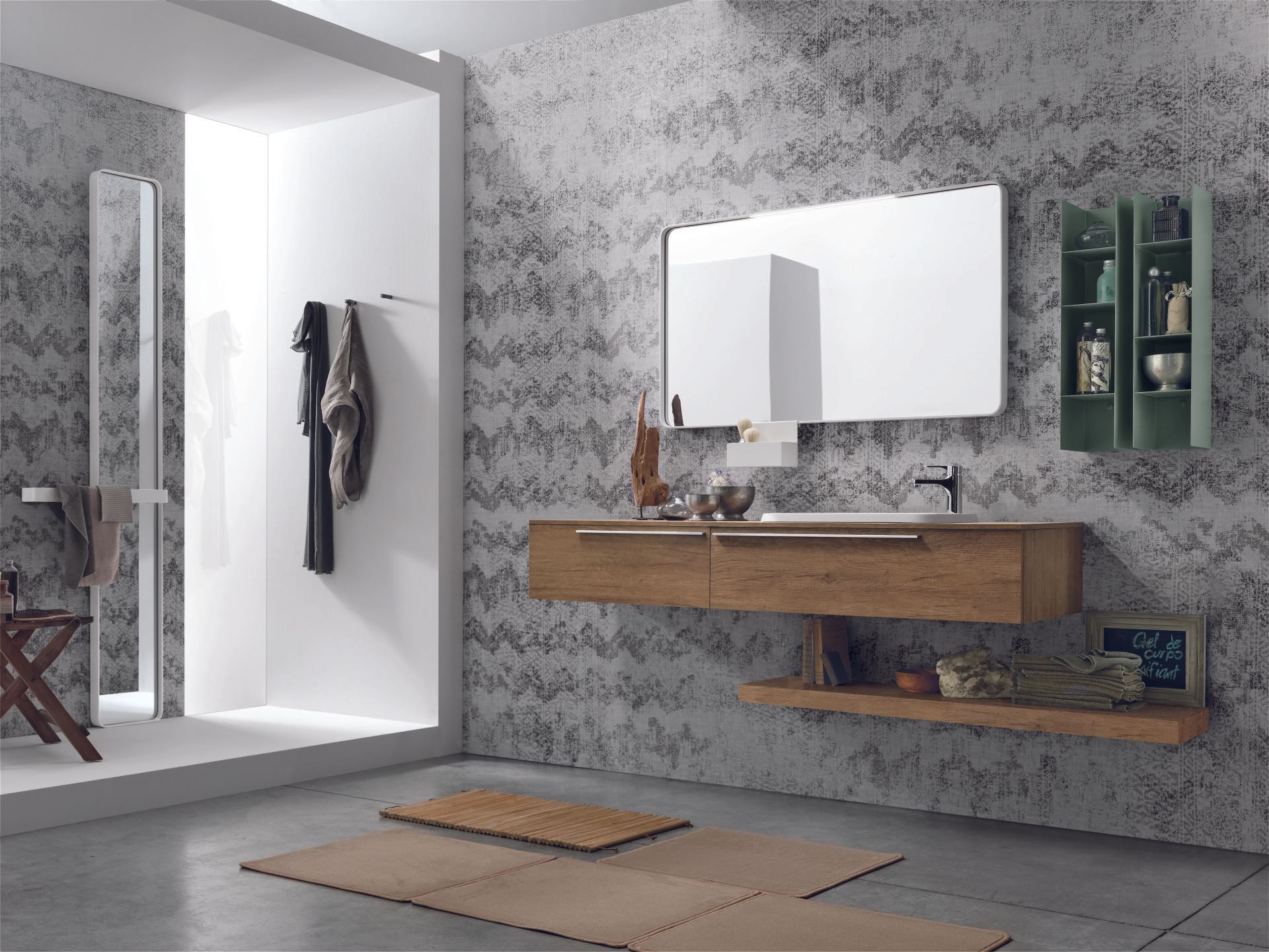 Mobile da bagno in legno