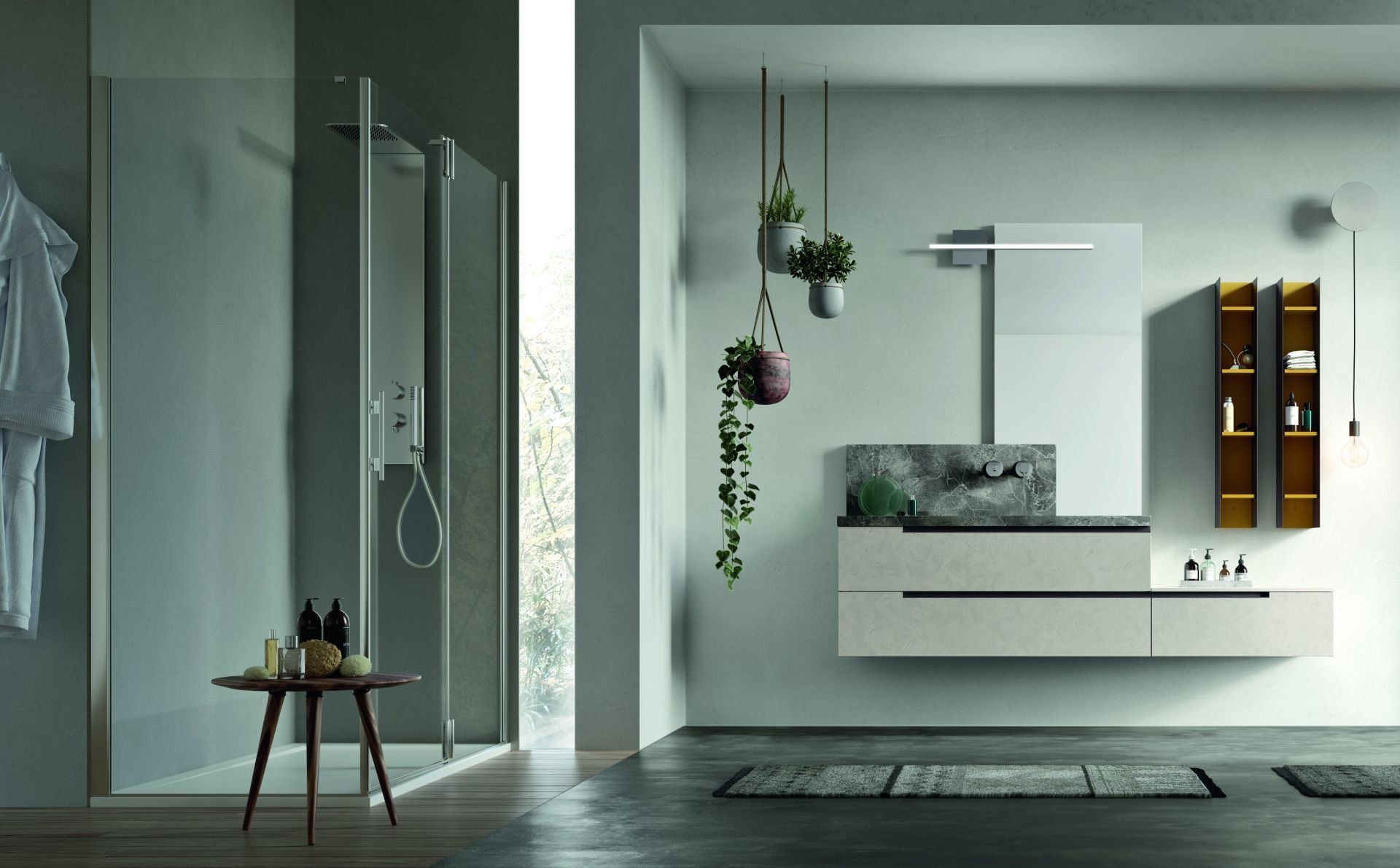 Mobile da bagno color crema