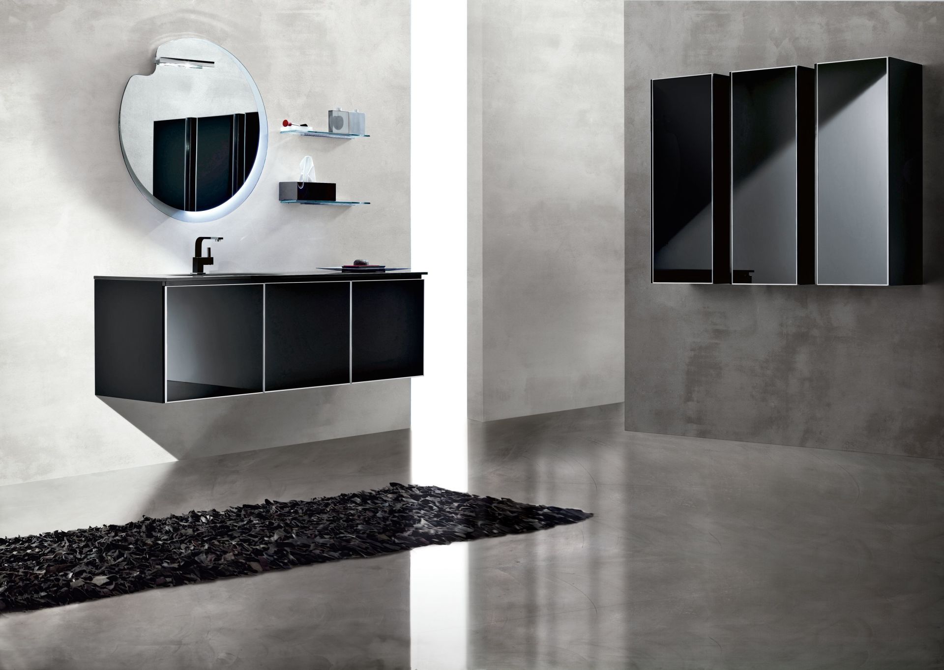 Mobile da bagno nero di design