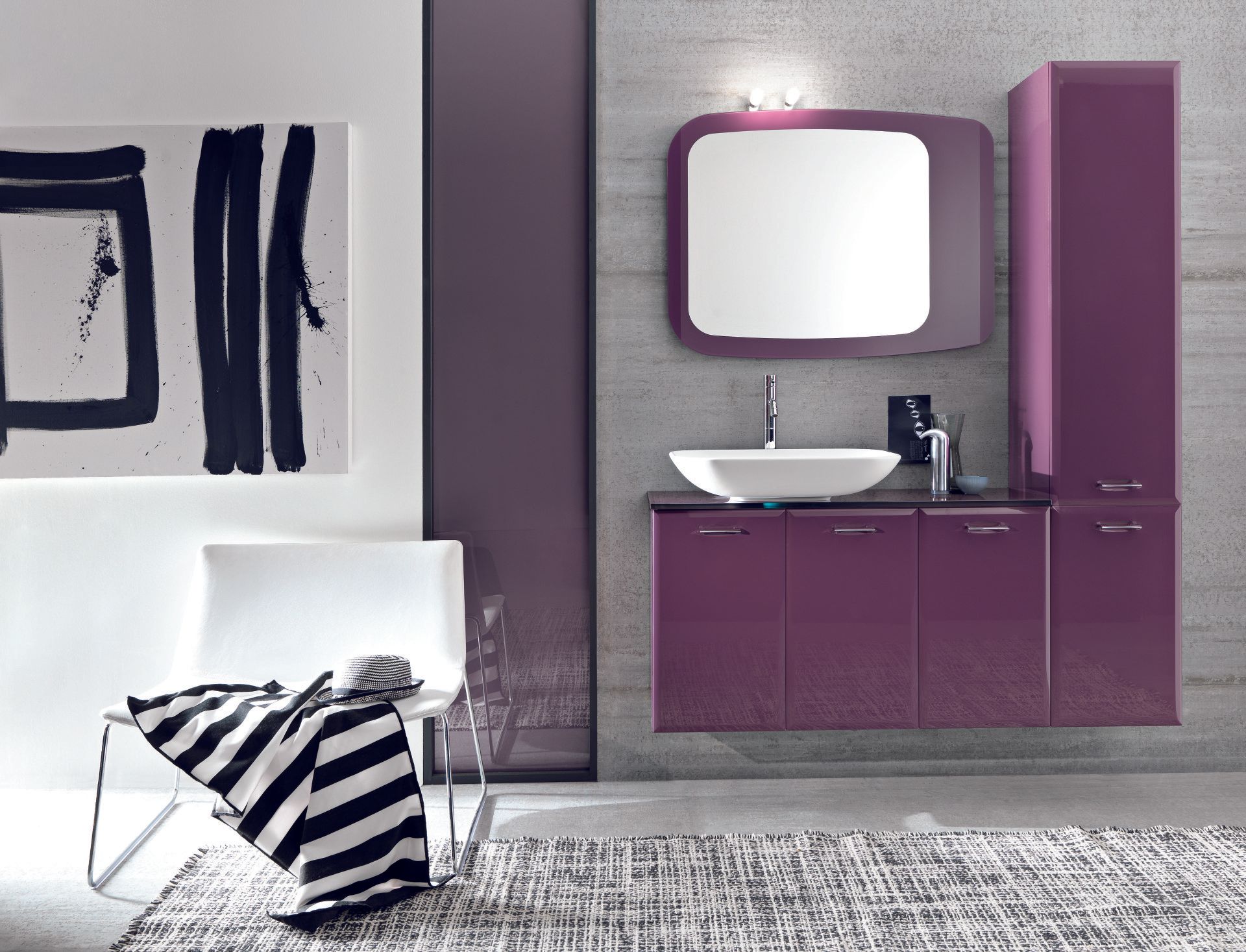 Mobile Bagno Viola