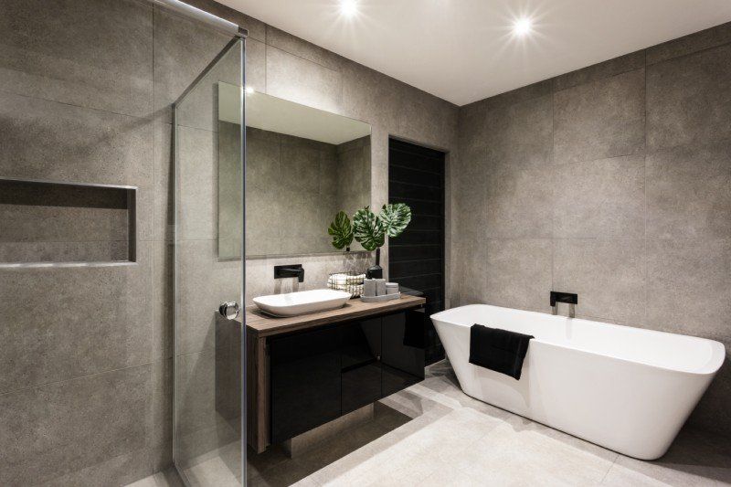 Primo piano mobile da bagno di design
