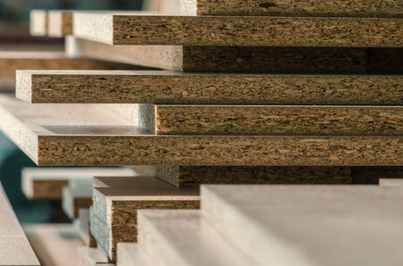 Plywood — Strand Board Cut Parts For Furniture Close Up in Houston, TX Plywood — Strand Board Cut Parts For Furniture Close Up in Houston, TX
