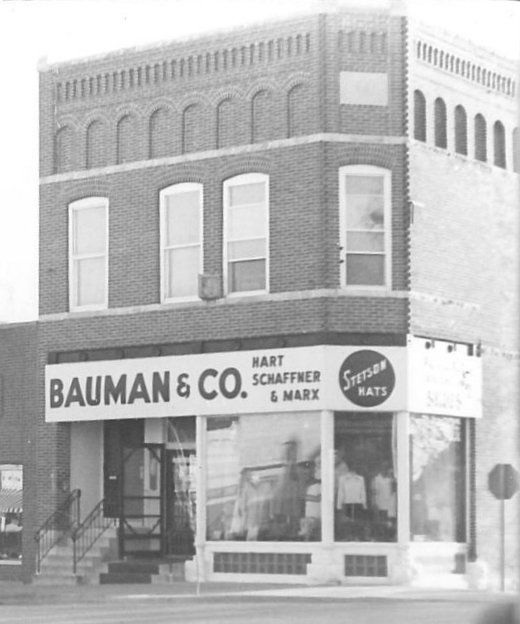 bauman's building exterior 1920