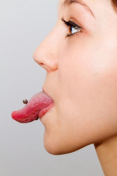 tongue piercing