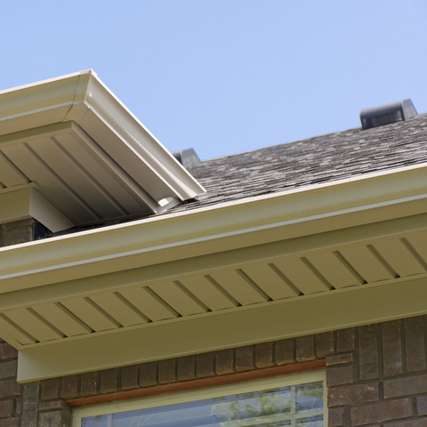 Soffit and gutter.