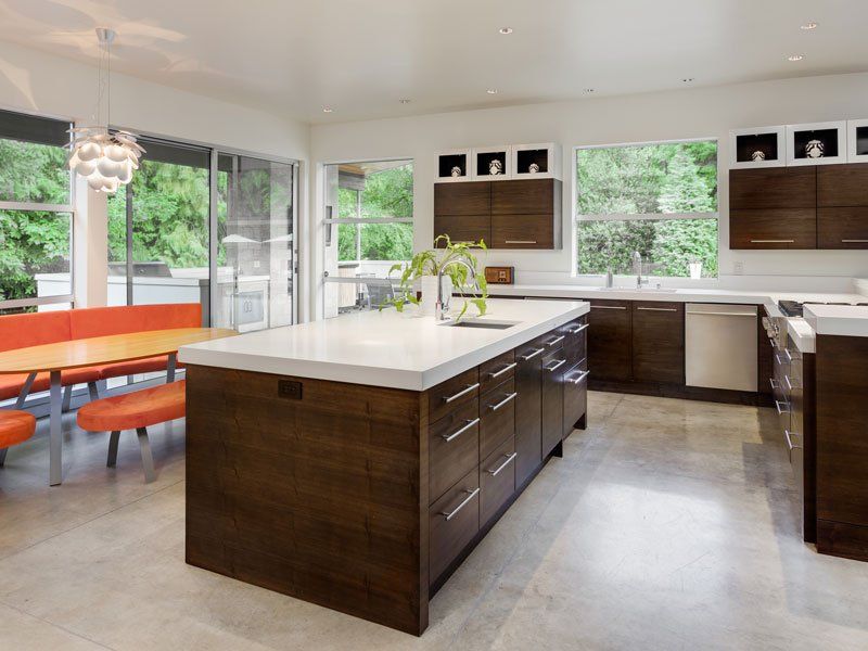 Fire Damage Repairs — Modern Designed Kitchen in Longview, TX