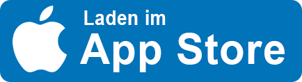 gesund.de im App Store laden Das App Store-Logo ist blau und weiß und sagt: „Laden im App Store“