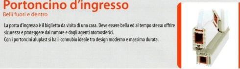 Descrizione di un portoncino d'ingresso