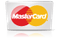 MasterCard logo: overlapping red and orange circles with 