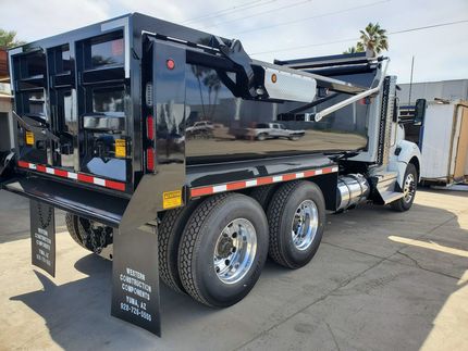 Trailers — Glossy White Dump Trailer in Yuma, AZ Trailers — Glossy White Dump Trailer in Yuma, AZ