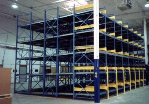 A warehouse filled with lots of shelves and boxes