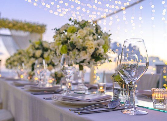 Table Setting At A Luxury Wedding — Newtown, PA — Piccolo Trattoria Italian Catering Table Setting At A Luxury Wedding — Newtown, PA — Piccolo Trattoria Italian Catering