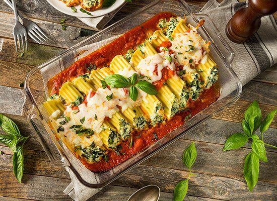 Spinach Manicotti — Newtown, PA — Piccolo Trattoria Italian Catering