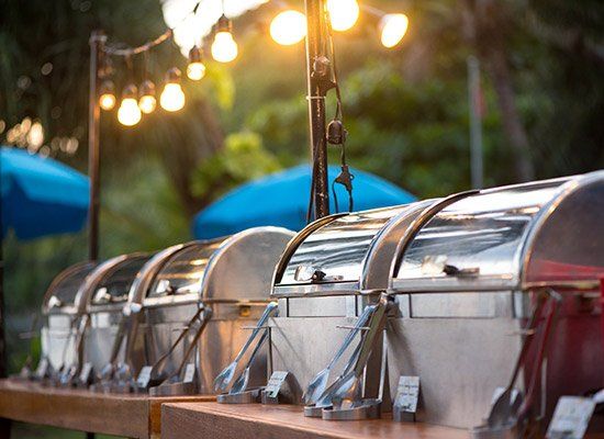 Catering Buffet Food Party Outdoors — Newtown, PA — Piccolo Trattoria Italian Catering Catering Buffet Food Party Outdoors — Newtown, PA — Piccolo Trattoria Italian Catering