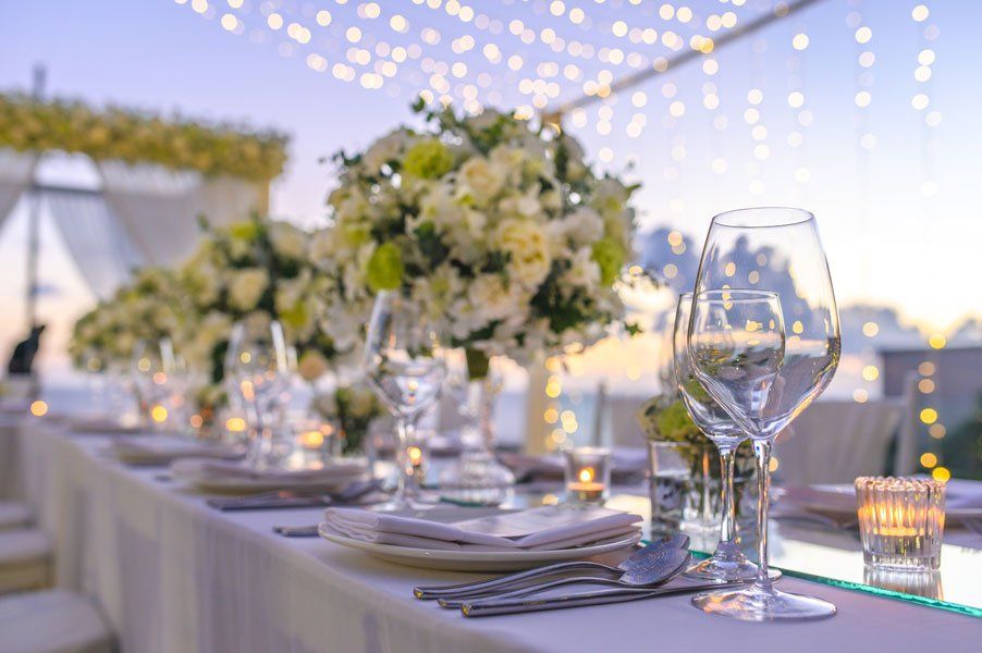 Wedding Table With Food — Newtown, PA — Piccolo Trattoria Italian Catering