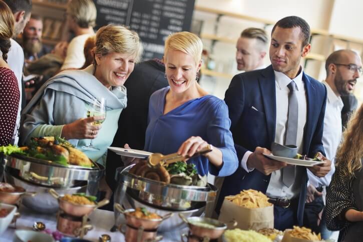 Women Enjoying the Foods — Newtown, PA — Piccolo Trattoria Italian Catering