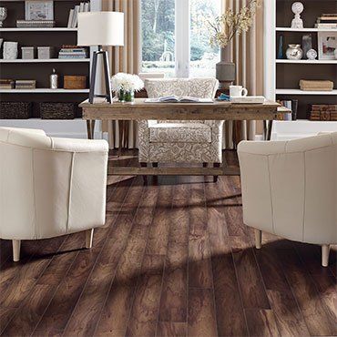 Wood Table And A Lamp — Ypsilanti, MI — Carpet Center & Floors