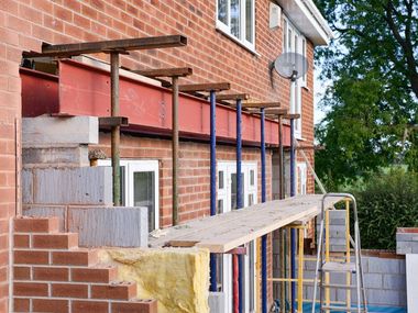 house extension metal beams