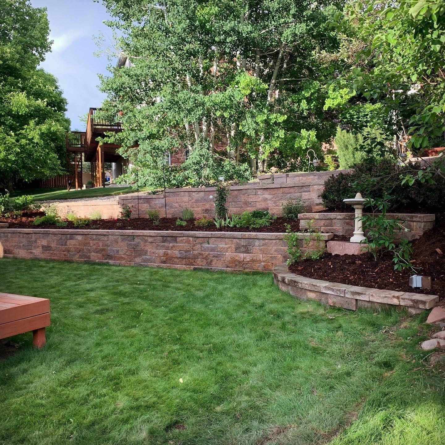 planting retaining wall