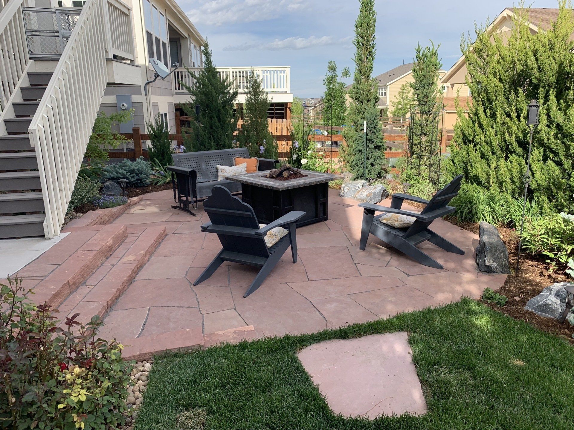 flagstone patio