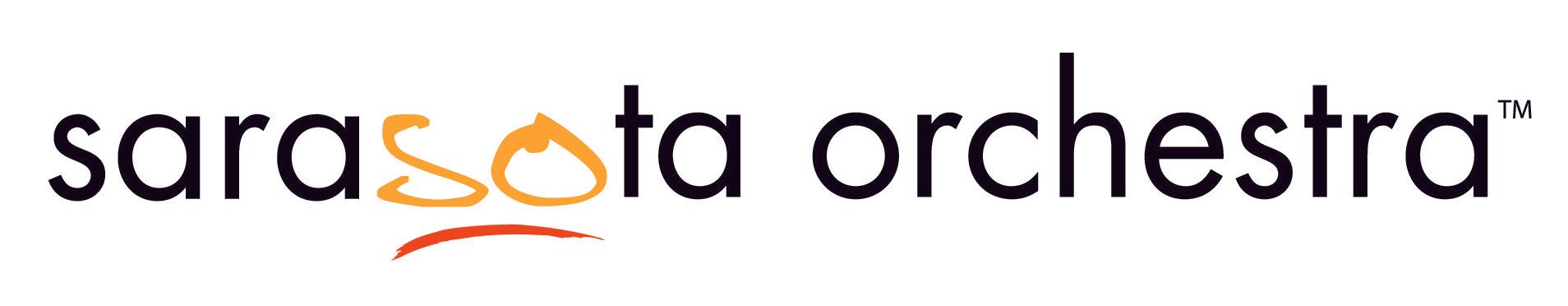 Sarasota Orchestra logo with stylized 