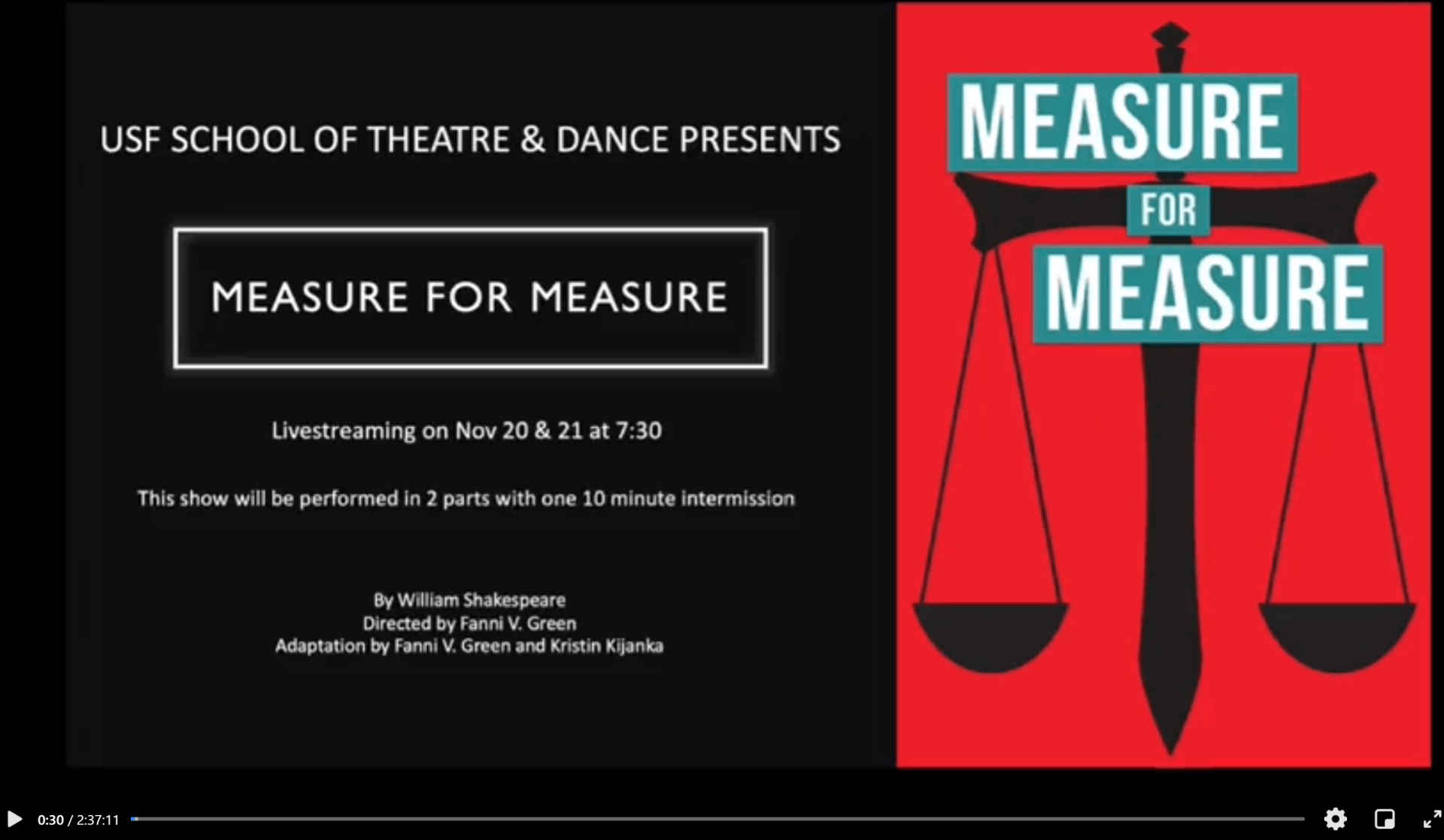 USF School of Theatre & Dance presents