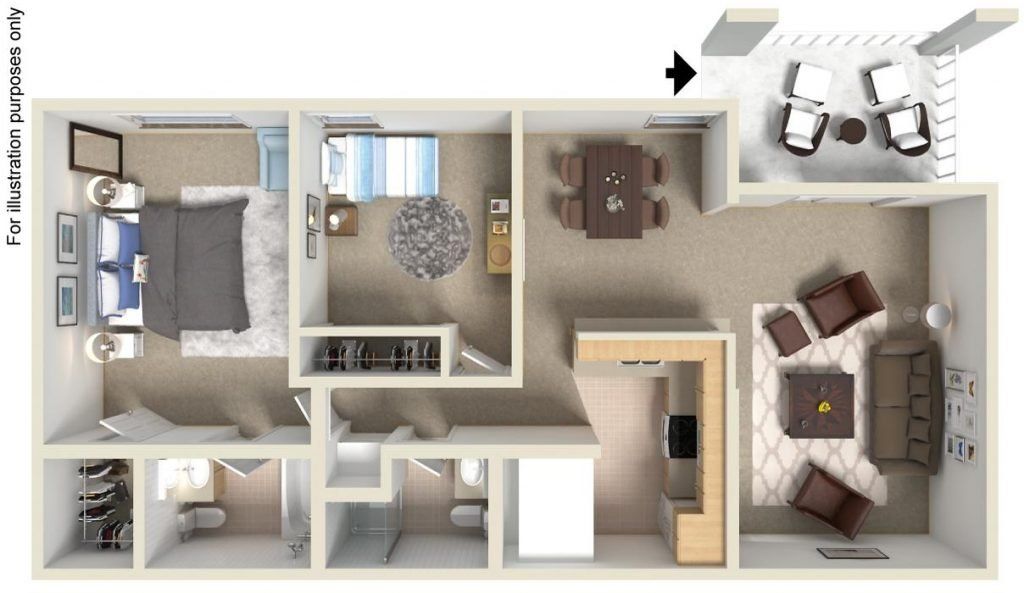 2 Bed 2 Bath | Alva Gardens