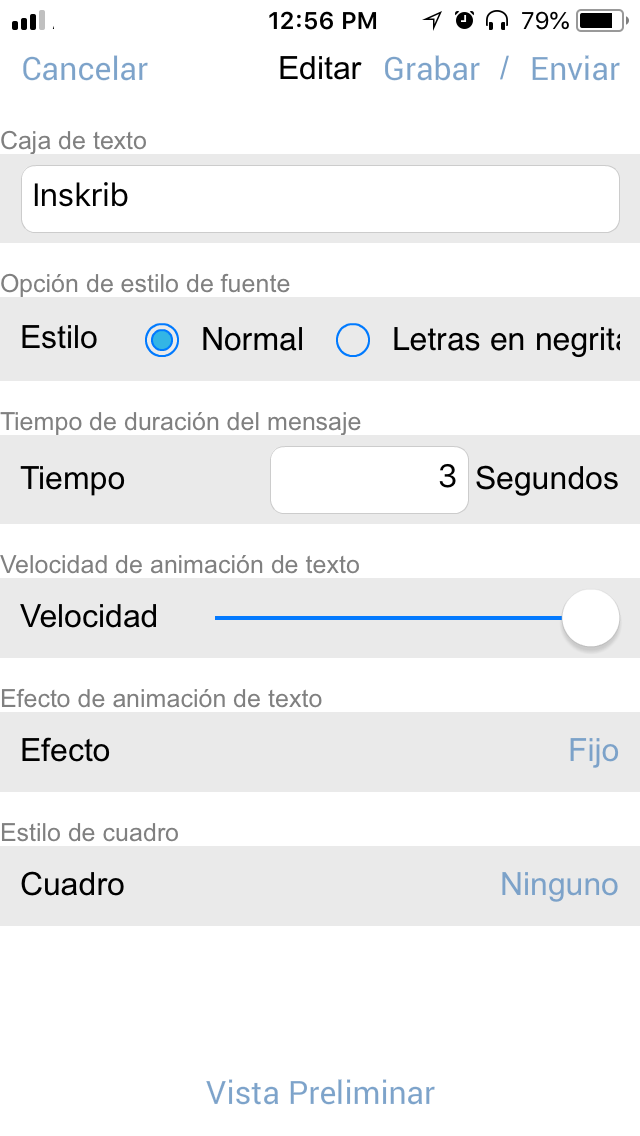 Language settings