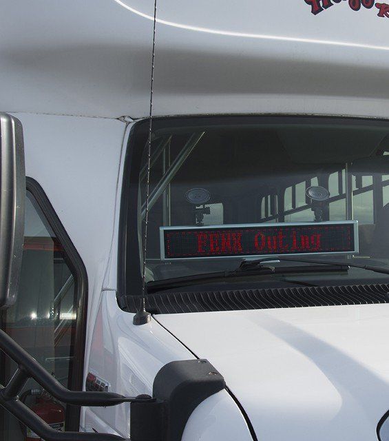 Vehicle with LED Sign