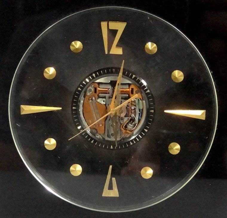 Slava transistor spaceview clock russian 214 Accutron clone Budget Accutron Service