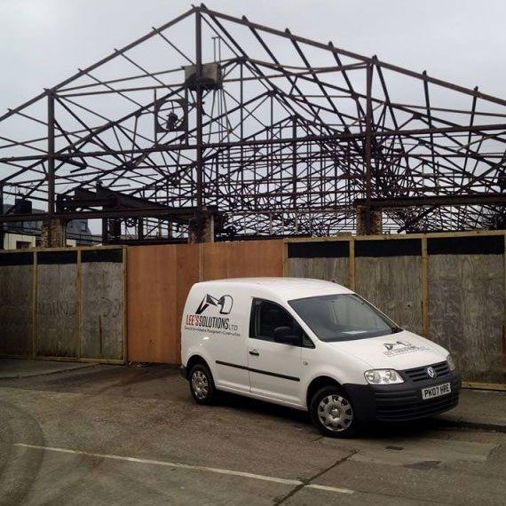 company vehicle asbestos removal survey and samples