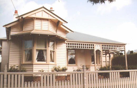 white and brown house