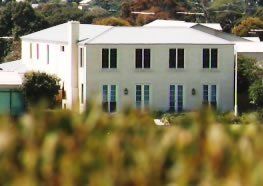 white house far away