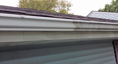 Gutter with Drain Funnel - Window Cleaning Service in Farmingdale, NJ