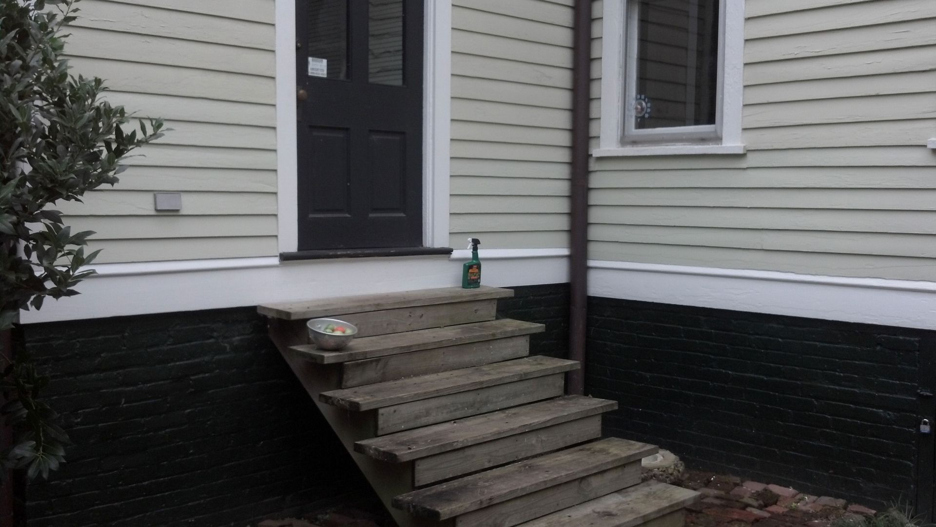 Damaged Stairs Behind Raleigh Home