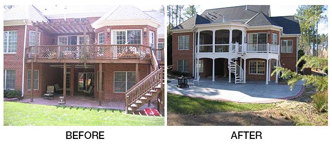 Before & After - New Inground Pool in Wake Forest, NC