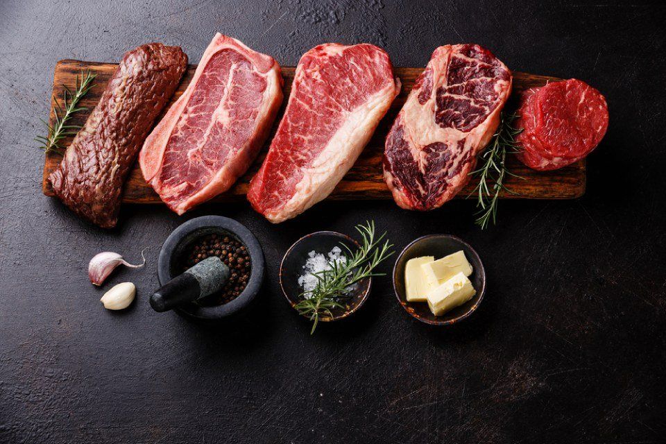 Diversi tipi di carne