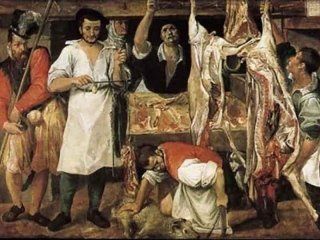 La bottega del macellaio - di Annibale Carracci