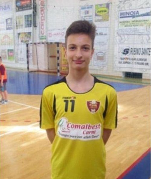 Giocatore di una squadra di pallamano