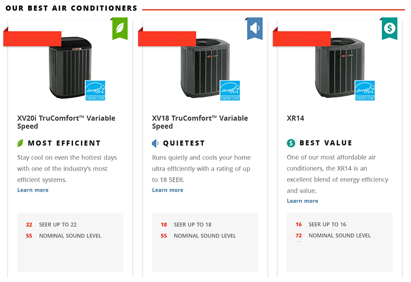 Trane air conditioners
