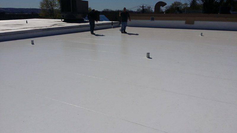 Flat roof installation 