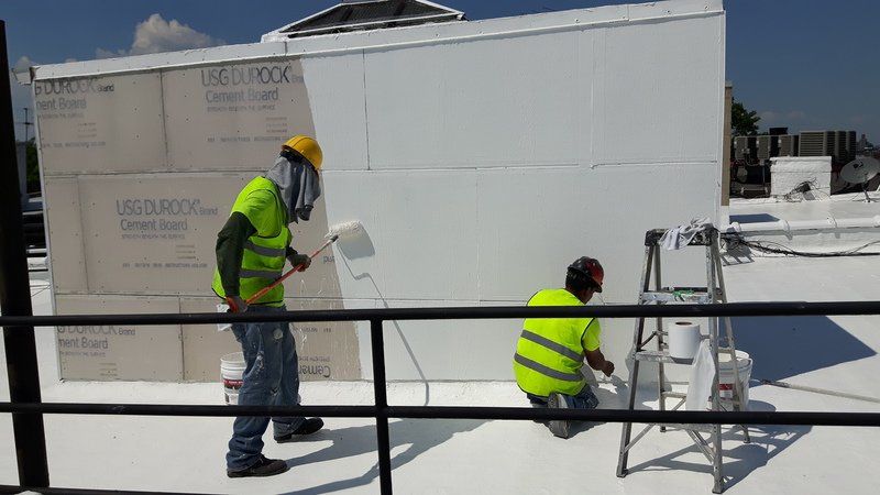 Roofing contractors painting 